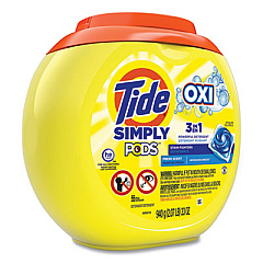 Tide Simply PODS Plus Oxi Laundry Detergent, Fresh Scent, 55/Tub (60601)