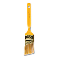 Wooster Softip Paint Brush, Nylon/Polyester Bristles, 1.5" Wide, Angled Profile, Plastic Kaiser Handle (0Q32080014)
