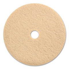 Coastwide Professional Burnishing Floor Pads, 27" Diameter, Tan, 5/Carton (203246)