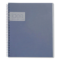 Oxford Idea Collective Action Notebook, 1 Subject, Dotted Rule/Project-Management Format, Gray Cover, 11 x 8.25, 80 Sheets (57019IC)