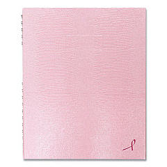 Blueline Pink Ribbon NotePro Notebook, 1 Subject, Medium/College Rule, Pink Cover, 10.75 x 8.5, 200 Sheets (A10200PNK2)