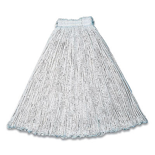 Rubbermaid Commercial Cut-End Cotton Wet Mop Heads, 15 x 6, White (3486266)