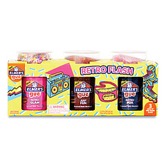 Elmer's Gue Premade, Retro Flash Slime Kit, 24 oz, Assorted Colors (2122911)