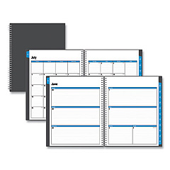 Blue Sky Collegiate Academic Year Weekly/Monthly Planner, 11 x 8.5, Charcoal Cover, 12-Month (July to June): 2022 to 2023 (100135)