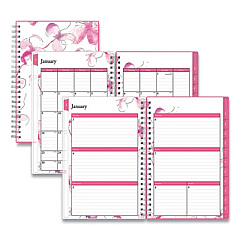 Blue Sky Breast Cancer Awareness Create-Your-Own Cover Weekly/Monthly Planner, Orchid Artwork, 8 x 5, 12-Month (Jan-Dec): 2023 (137270)