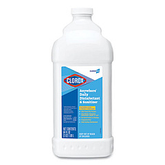 Clorox Anywhere Daily Disinfectant and Sanitizer, 64 oz Bottle, 6/Carton (60112)