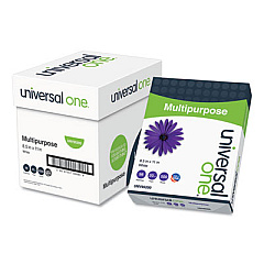 Universal Multipurpose Paper, 98 Bright, 20 lb Bond Weight, 8.5 x 11, Bright White, 500 Sheets/Ream, 5 Reams/Carton (UNV95205)