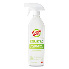 Scotch-Brite One Step Disinfectant and Cleaner, Light Fresh Scent, 28 oz Spray Bottle (SB1STPRTU)