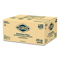 Clorox Disinfecting Wipes, Individually Wrapped, 7 x 8, Fresh Scent, 900/Carton (60048)
