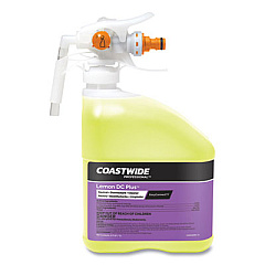 Coastwide Professional DC Plus Neutral Disinfectant-Cleaner Concentrate for EasyConnect Systems, Lemon Scent, 3.17 qt Bottle, 2/Carton (24381054)
