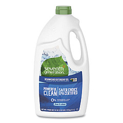 Seventh Generation Natural Automatic Dishwasher Gel, Free and Clear/Unscented, 42 oz Bottle, 6/Carton (22170CT)