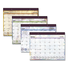 AT-A-GLANCE Dreams Desk Pad Calendar, Seasonal Artwork, 21.75 x 17, Black Binding, Clear Corners, 12-Month (Jan-Dec): 2023 (SK83704)