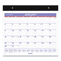 AT-A-GLANCE Repositionable Wall Calendar, 15 x 12, White/Blue/Red Sheets, 12-Month (Jan to Dec): 2023 (PM15RP28)