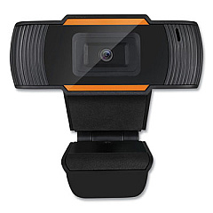 Adesso CyberTrack H2 480P Webcam with Microphone 300K, 1280 pixels x 720 pixels, 0.3 Mpixels, Black