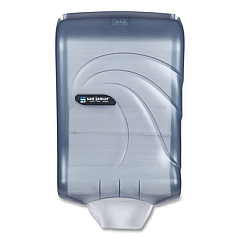 San Jamar Ultrafold Multifold/C-Fold Towel Dispenser, Oceans, 11.75 x 6.25 x 18, Arctic Blue (T1790TBL)