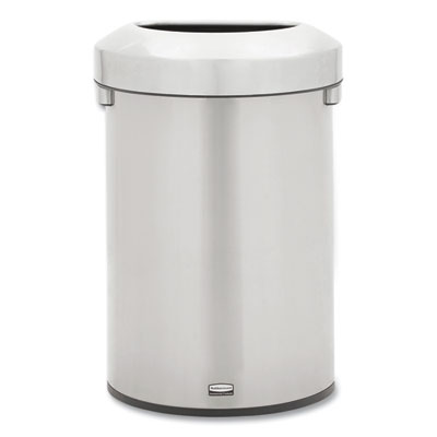 Rubbermaid Commercial Refine Series Waste Receptacle, 16 gal, Plastic/Stainless Steel (2147550)