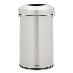 Rubbermaid Commercial Refine Series Waste Receptacle, 23 gal, Plastic/Stainless Steel (2147584)
