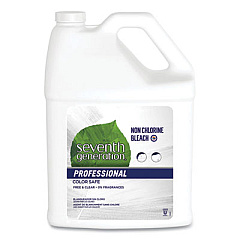 Seventh Generation Professional Non Chlorine Bleach, Free and Clear, 1 gal Bottle, 2/Carton (44892CT)