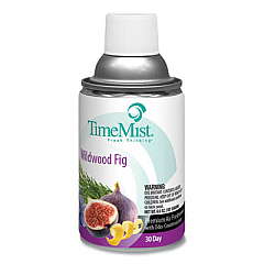 TimeMist Premium Metered Air Freshener Refill, Wildwood Fig, 6.6 oz Aerosol Spray, 12/Carton (1048493)