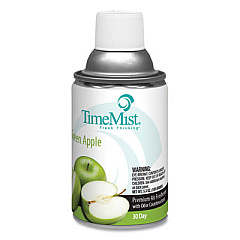 TimeMist Premium Metered Air Freshener Refill, Green Apple, 5.3 oz Aerosol Spray, 12/Carton (1042694)
