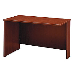 Bush Enterprise Collection Double Pedestal Desk, 60" x 28.63" x 29.75", Mocha Cherry, (Box 1 of 2) (2960MCA103)