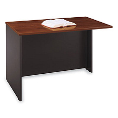 Bush Office in an Hour Collection L- Workstation, 64.5" x 64.5" x 33", Hansen Cherry, (Box 1 of 2) (WC36494A103)