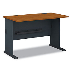 Bush Series C Collection Desk Shell, 66" x 29.38" x 29.88", Natural Cherry/Graphite Gray (WC72442)