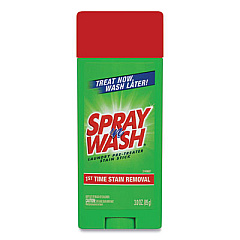 SPRAY &lsquo;n WASH Pre-Treat Stain Stick, White, 3 oz, 12 per Carton (81996CT)