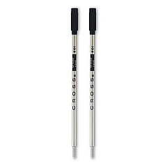 Refills for Cross Ballpoint Pens, Bold Conical Tip, Black Ink, 2/Pack (81012)