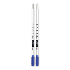 Refills for Cross Ballpoint Pens, Fine Conical Tip, Blue Ink, 2/Pack (85122)
