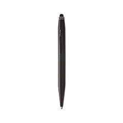 Cross Tech 2 Ballpoint Pen/Stylus, Retractable, Medium 0.7 mm, Black Ink, Black Barrel (AT06521)