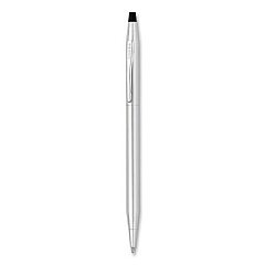 Cross Classic Century Twist-Action Ballpoint Pen, Retractable, Medium 1 mm, Black Ink, Chrome Barrel (3502)
