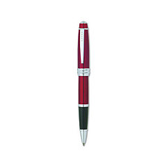 Cross Bailey Roller Ball Pen, Stick, Medium 0.5 mm, Black Ink, Red Barrel (04558)