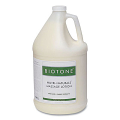 Biotone Nuti-Naturals Massage Lotion, 1 gal Bottle, Nature Scent (NNL1G)
