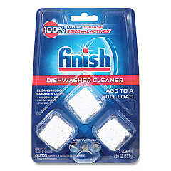 FINISH Dishwasher Cleaner Pouches, Original Scent, Pouch, 24 Tabs/Pouch, 8/Carton (98897)
