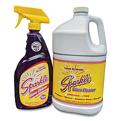 Sparkle Glass Cleaner, One Trigger Bottle and One gal Refill (20515)