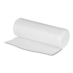 Boardwalk Repro Low-Density Can Liners, For Slim Jim Containers, 23 gal, 1 mil, 28 x 45, Clear, 15 Bags/Roll, 10 Rolls/Carton (BWKSJ2845C)
