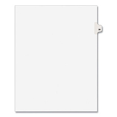 Preprinted Legal Exhibit Side Tab Index Dividers, Avery Style, 10-Tab, 30, 11 x 8.5, White, 25/Pack, (1030) (01030)