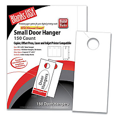 Blanks/USA Small Micro-Perforated Door Hangers, 67 lb Bristol Weight, 8.5 x 11, White, 3 Hangers/Sheet, 50 Sheets/Pack (305B6WH)