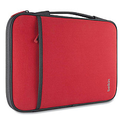 Belkin Laptop Sleeve, Fits Devices Up to 11", Neoprene, 12 x 8, Red (B2B081C02)