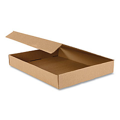 Coastwide Professional Rigid Corrugated Kraft Literature Mailer, Square Flap, Tuck-Tab Hinged Lid Closure, 11.13 x 8.75 x 3, Brown Kraft, 50/Bundle (29220)
