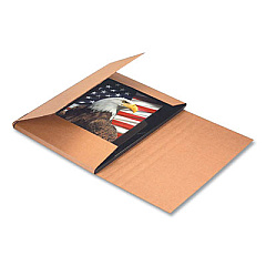 Coastwide Professional Rigid Corrugated Kraft Fold-Over Mailer, Square Flap, Fold-Over Closure, 30 x 24, Brown Kraft, 20/Bundle (29227)