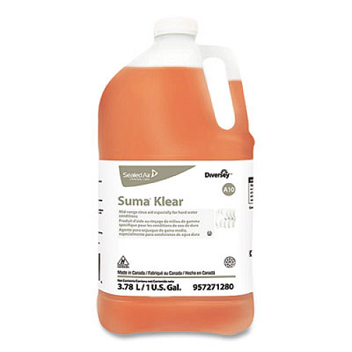 Diversey Suma Klear A10 Rinse Aid, 1 gal Bottle, 4/Carton (57271280)