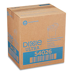 Dixie Ultra Surface System Manual Wipe Dispenser, 9.98 x 8.06 x 8.93, White/Red (54026)