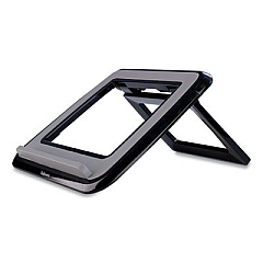 Fellowes I-Spire Series Laptop Quick Lift, 12.63" x 11.25" x 1.63" to 12.63",  Black, Supports 9.92 lbs (8212001)