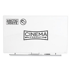 Iceberg Clarity Glass Cinema Magnetic White Board with Aluminum Marker Rail, 62 x 36, Arctic White Surface (31193)