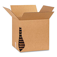 The Packaging Wholesalers C-Flute Corrugated Layering Pads, 5.88" x 5.88", Brown, 100/Bundle (BSSP55)