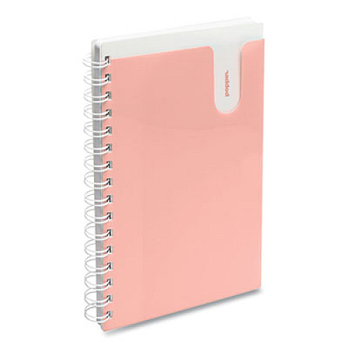 Poppin Pocket Notebook, 1 Subject, Medium/College Rule, Blush Cover, 8.25 x 6, 80 Sheets (105198)