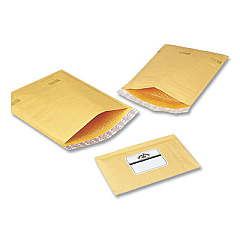 Polyair Ecolite Bubble Mailers, #4, Duraliner Bubble Lining, Square Flap, Self-Adhesive Closure, 9.5 x 14, Gold, 100/Carton (764RC)