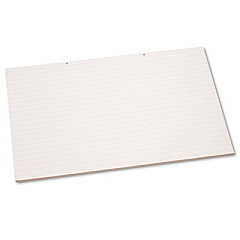 Pacon Horizontal-Orientation Primary Chart Pad, Presentation Format (1" Rule), 36 x 24, White, 100 Sheets (3051)